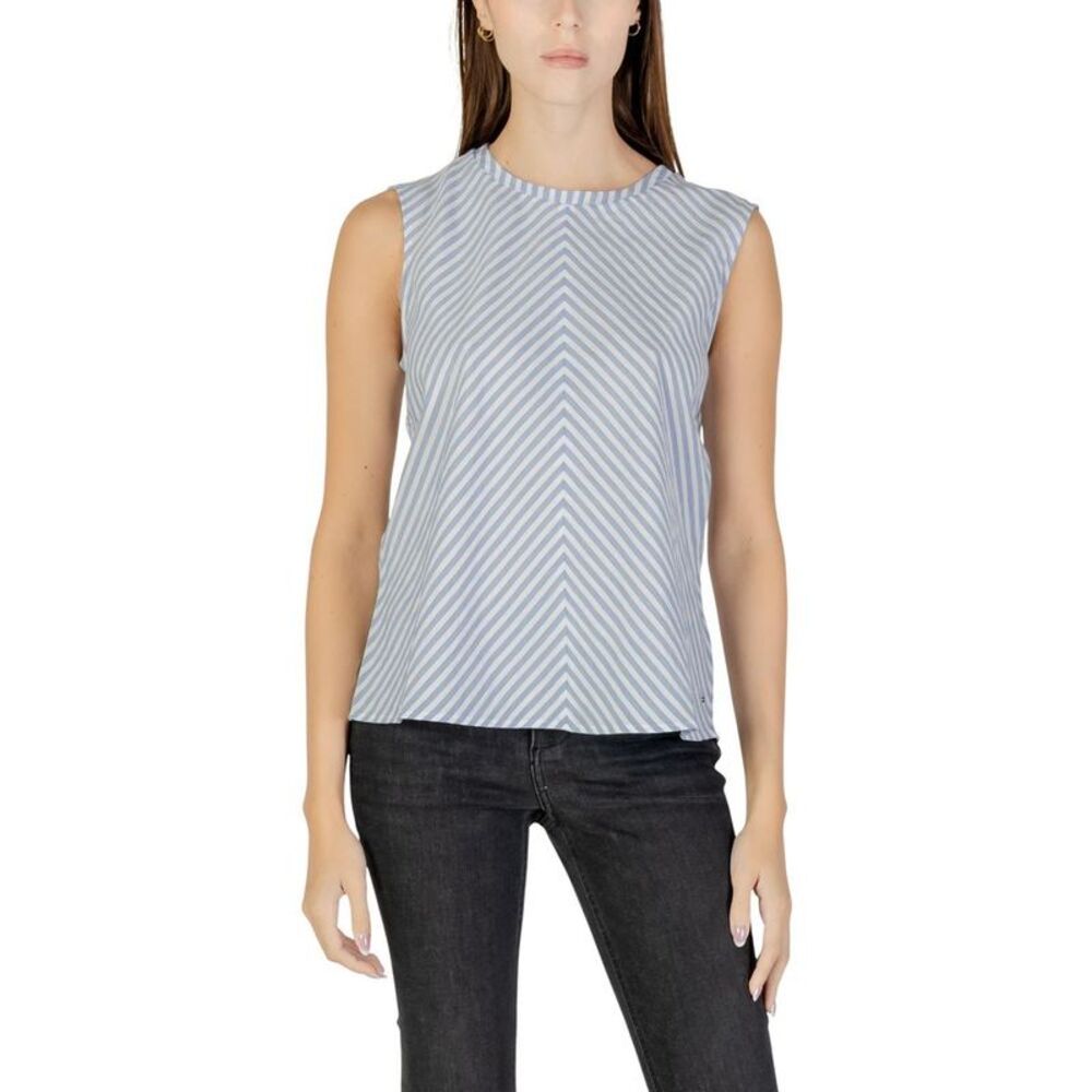 Tommy Hilfiger Jeans Blue Cotton Tank Women's Tops